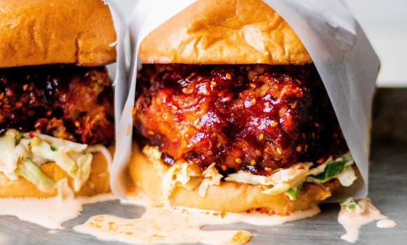 Korean spicy chicken sandwich
