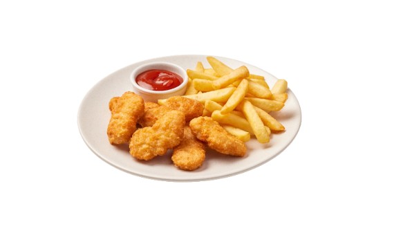 Chips & Chicken Nuggets (10 pcs)
