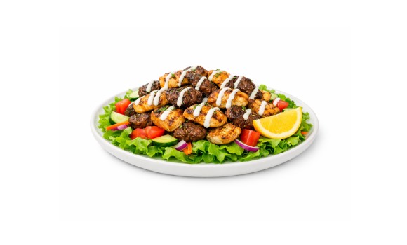 Mixed Meat on Salad