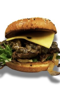 PHILLY CHEESE STEAK BURGER