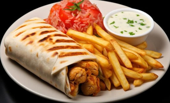 DONER ON CORN CHIPS 