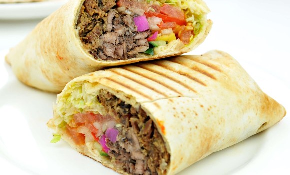 MEAT AND CHIPS WRAP SHAWARMA