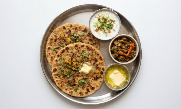 Aloo and Onion Paratha Combo