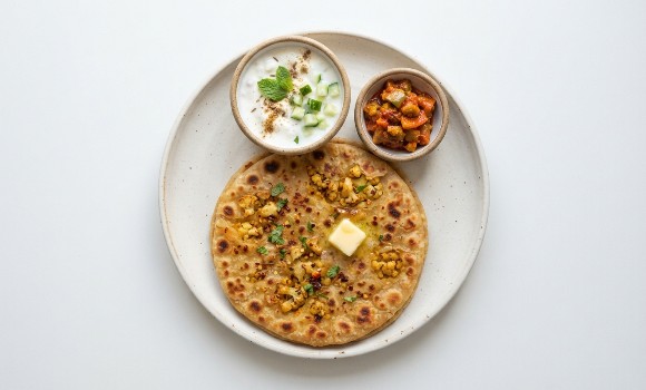 Gobi (Cauliflower) Paratha Combo