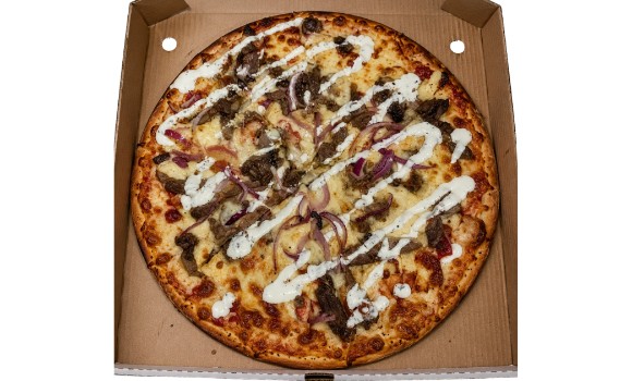 Mediterranean Lamb Pizza