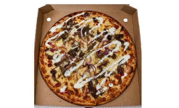 Chicken Doner Kebab Pizza