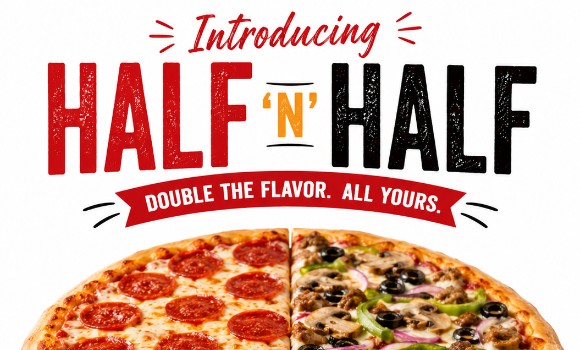 HALF/HALF LARGE (Traditional Pizza 1st )