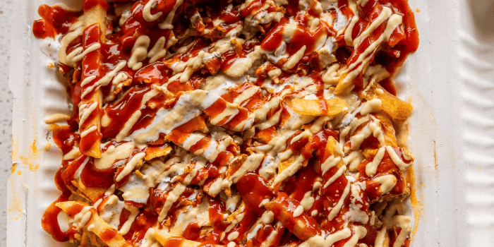 Chicken Kebab On Chips Large