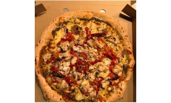 Pesto Chicken Pizza