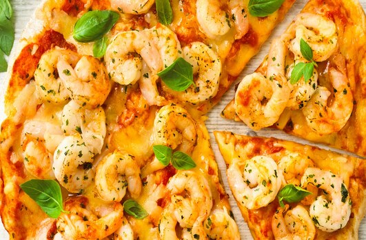 Garlic Prawn Pizza