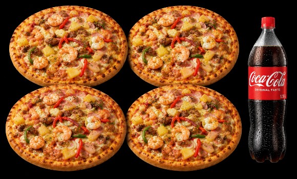 Four Pizza Combo