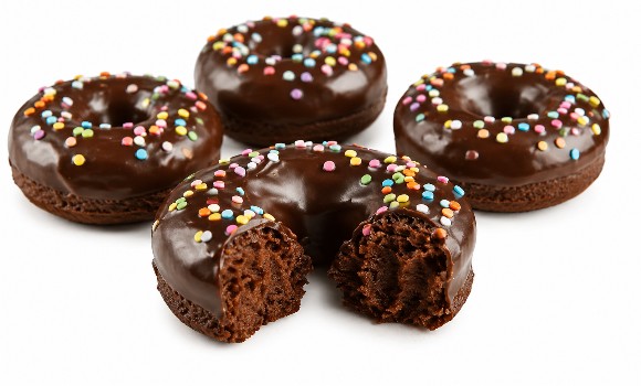 Chocolate Brownie Filled Donut 