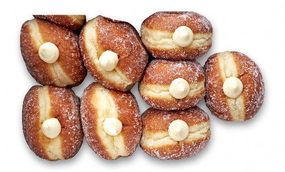 Caramel & Custard Filled Donut