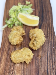 4 BATTERED MUSSELS