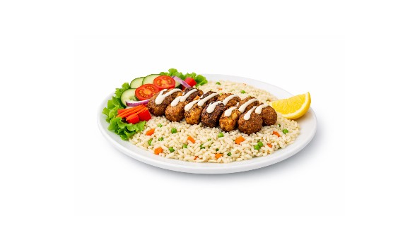 Falafel Rice Dish